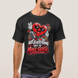 ハート — 全てが理にかなっているわけではない Tシャツ