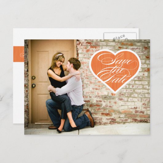 ハート | 写真はがきを保存 案内ポストカード (正面/裏面)