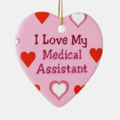 ハート: 医療助手のオーナメント セラミックオーナメント (右)
