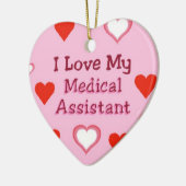 ハート: 医療助手のオーナメント セラミックオーナメント (左)
