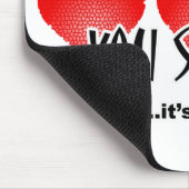 ハート、叫びおよびAppleのかまれたマウスパッド マウスパッド (コーナー)