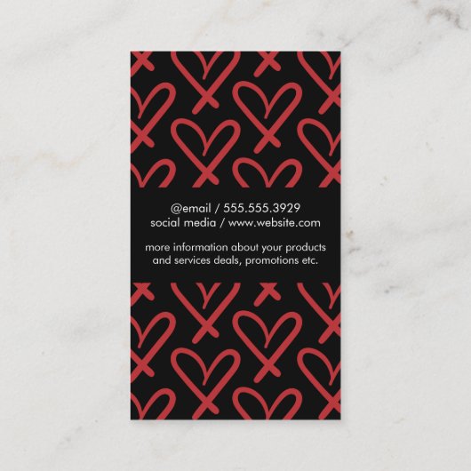 ハート 名刺 (裏面)