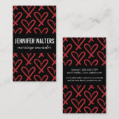 ハート 名刺 (正面/裏面)