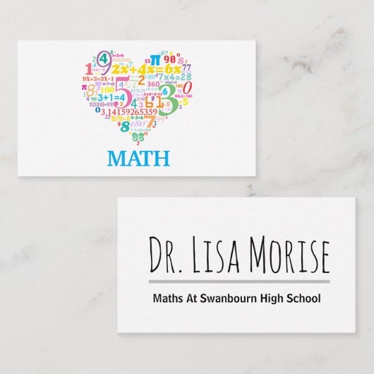 ハート 名刺 (正面/裏面)