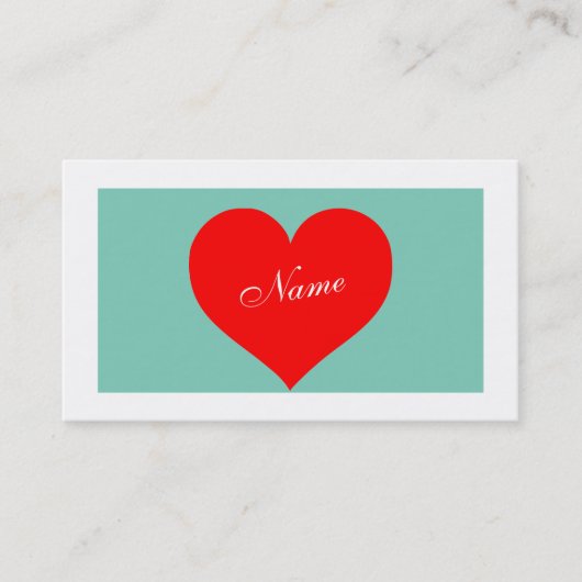 ハート 名刺 (正面)