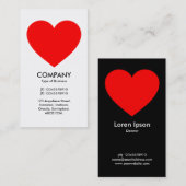 ハート 名刺 (正面/裏面)