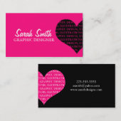 ハート 名刺 (正面/裏面)