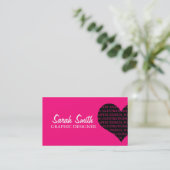 ハート 名刺 (スタンド正面)