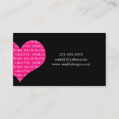 ハート 名刺 (裏面)