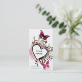 ハート 名刺 (スタンド正面)