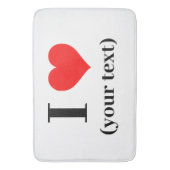 ハート!大浴用マット – カスタム バスマット (正面縦)