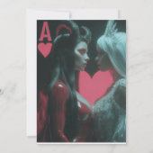 ハート：天使と悪魔 招待状 (裏面)