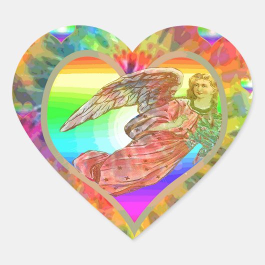 ハート・天使 ハートシール (正面)