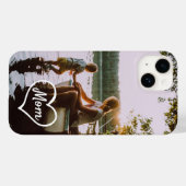 ハート 家族写真 スクリプト カスタム ギフト iPhone ケース Case-Mate iPhoneケース (裏面 (横))