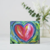 ハート（希望はがき） ポストカード (スタンド正面)