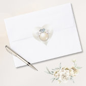 ハート、愛の鳥ステッカー、ダイヤモンドリングや輪ステッカー ハートシール