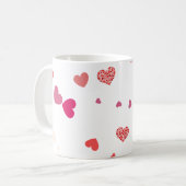 ハート – 愛 コーヒーマグカップ (正面左)