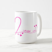 ハート、愛、スマイル コーヒーマグカップ (正面右)