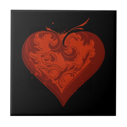 ハート/愛 タイル (正面)