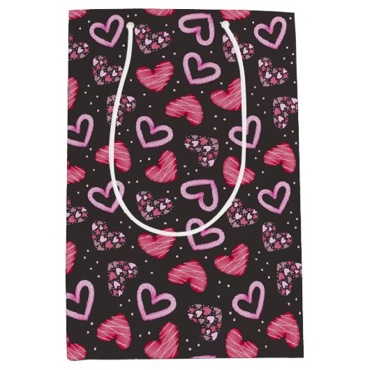 ハート・愛 ミディアムペーパーバッグ (正面)