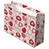 ハート・愛 ラージペーパーバッグ (正面アングル)
