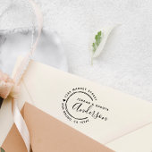 ハート&手書き線の新しい結婚差出人住所 セルフインキングスタンプ