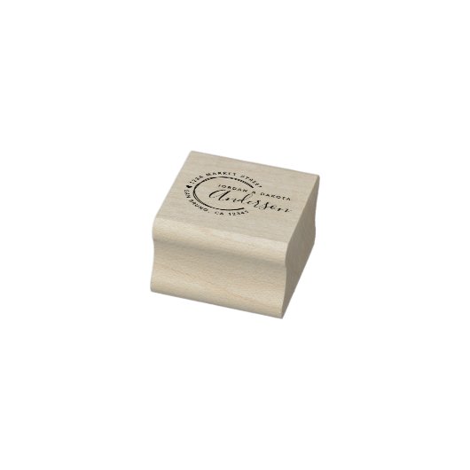 ハート&手書き線の新しい結婚差出人住所 ラバースタンプ (スタンプ)