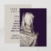 ハート 招待状 (正面/裏面)