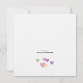 ハート 招待状 (裏面)