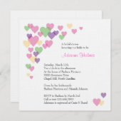 ハート 招待状 (正面/裏面)