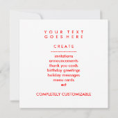 ハート 招待状 (裏面)