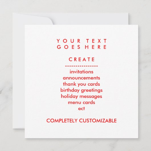 ハート 招待状 (裏面)