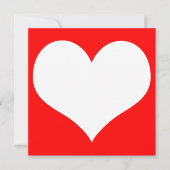 ハート 招待状 (正面)