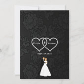 ハート 招待状 (裏面)