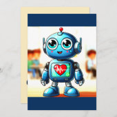 ハート 招待状 (正面/裏面)