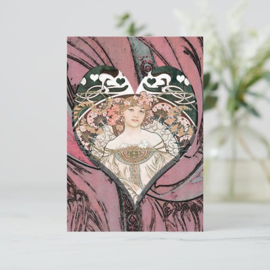 ハート 招待状 (スタンド正面)