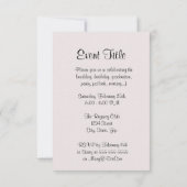 ハート 招待状 (裏面)