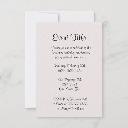 ハート 招待状 (裏面)