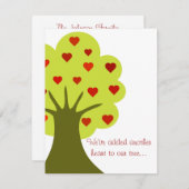 ハート 招待状 (正面/裏面)