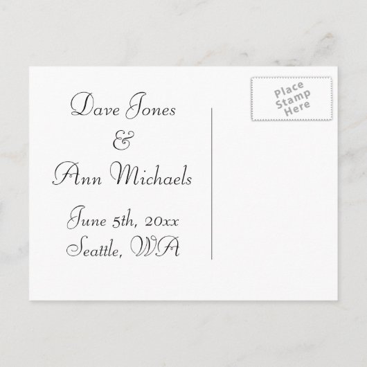 ハート 案内ポストカード (裏面)