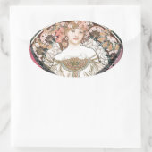 ハート 楕円形シール (バッグ)