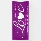 ハート 横断幕 (縦)