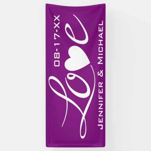 ハート 横断幕 (縦)