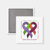 ハート(正方形の名前) マグネット (正面/裏面)