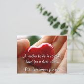 ハート – 母の日 ポストカード (スタンド正面)