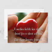 ハート – 母の日 ポストカード (正面/裏面)