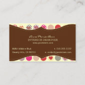 ハート+水玉模様チョコレート 名刺 (裏面)