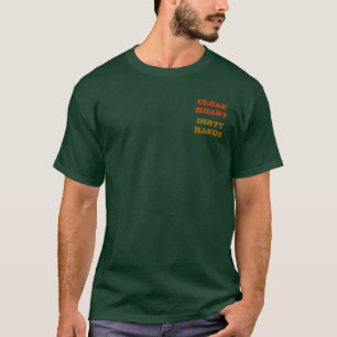 ハート、汚れた手をきれいにして下さい Tシャツ