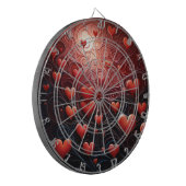 ハート – 注入 ダーツボード (正面左)