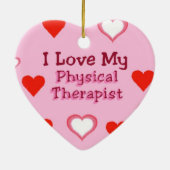 ハート: 理学療法士のオーナメント セラミックオーナメント (裏面)